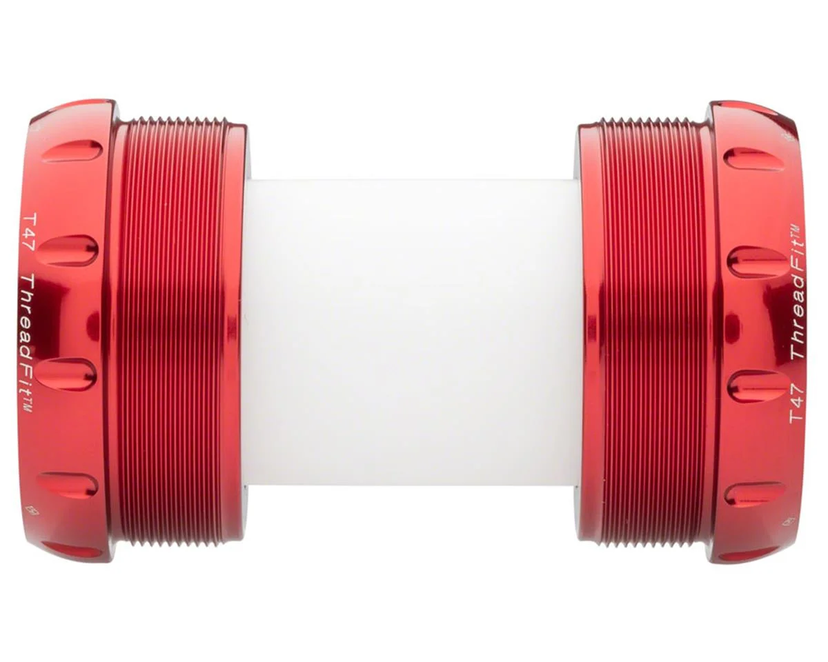 Chris King ThreadFit T47 30x Bottom Bracket w/Fit Kit 5 (Red) (T47 External) (For 30mm Spindles)